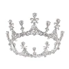 The bride's headwear, Baroque tiara accessories, round luxurious and elegant zircon wedding round crown wedding dress accessories Item Picture